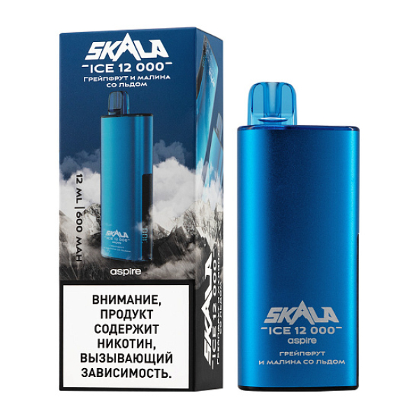 Электронка Skala Ice 12000 Грейпфрут И Малина Со Льдом в Самаре