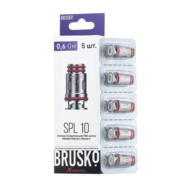 Испаритель Brusko Feelin Spl-10, 0.6 Ом, Упак. 5 Шт в Самаре