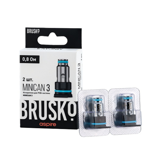 Испаритель Brusko Minican, 3, Af Mesh Coil, 0.8 Ом, Упак. 2 Шт в Самаре