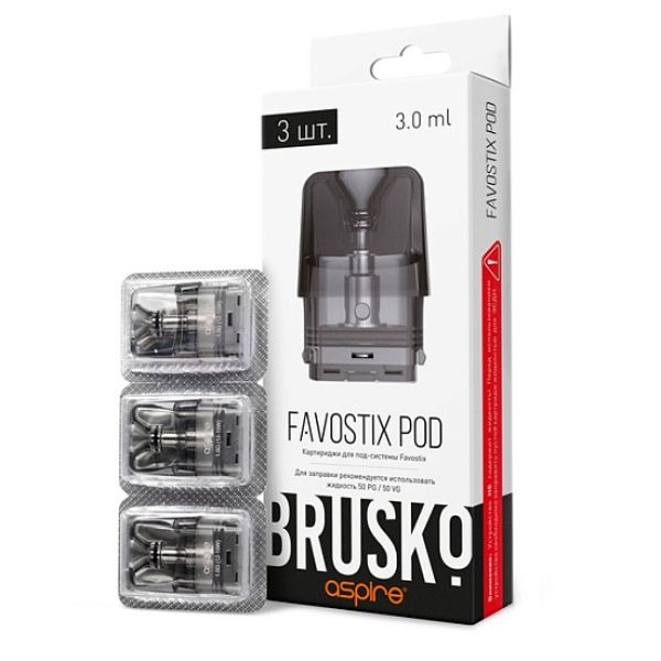 Сменный Картридж Brusko Favostix 0.6 Ом, Упак. 3 Шт в Самаре