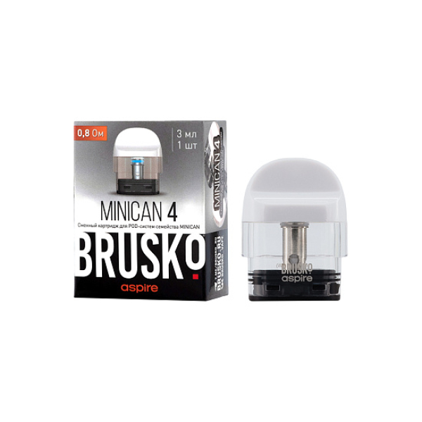 Сменный Картридж Brusko Minican 4 (3Мл) 0,8 Ом, Упак. 1 Шт белый в Самаре