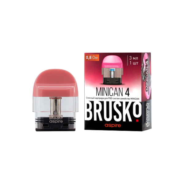 Сменный Картридж Brusko Minican 4 (3Мл) 0,8 Ом, Упак. 1 Шт розовый в Самаре