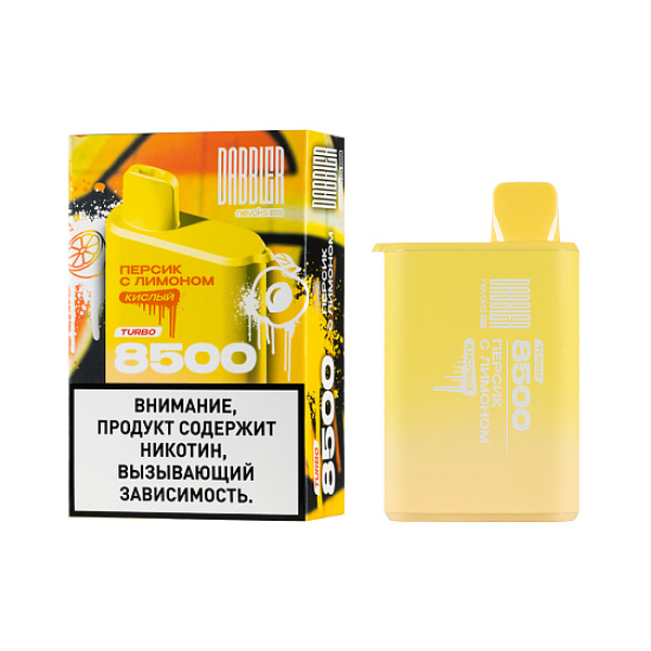 Электронка Dabbler Turbo Персик С Лимоном 8500 затяжек в Самаре