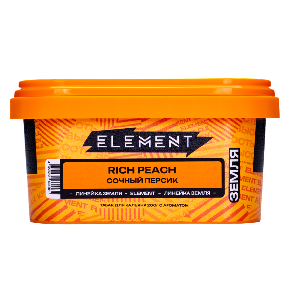Табак Element Земля Rich Peach 200 грамм в Самаре