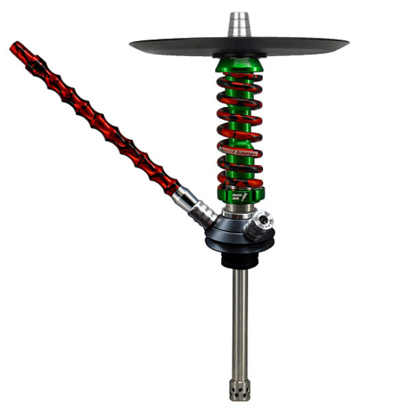 Кальян Mamay Customs Coilovers Micro Зеленый Красный Сплеш  в Самаре