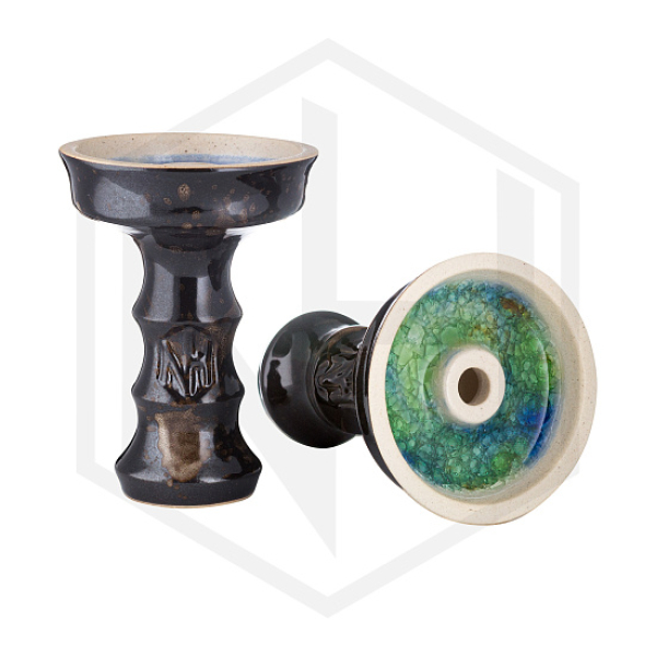 Чаша Nejn Lotus Glaze Black Черная для кальяна в Самаре