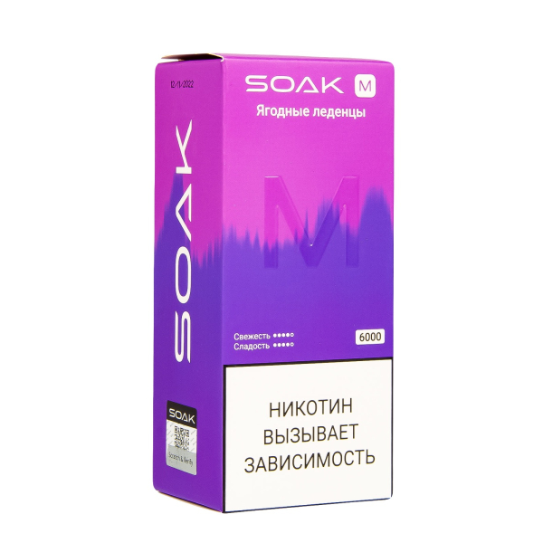 ЭСДН SOAK M Berry Lollipops 6000 тяг в Самаре