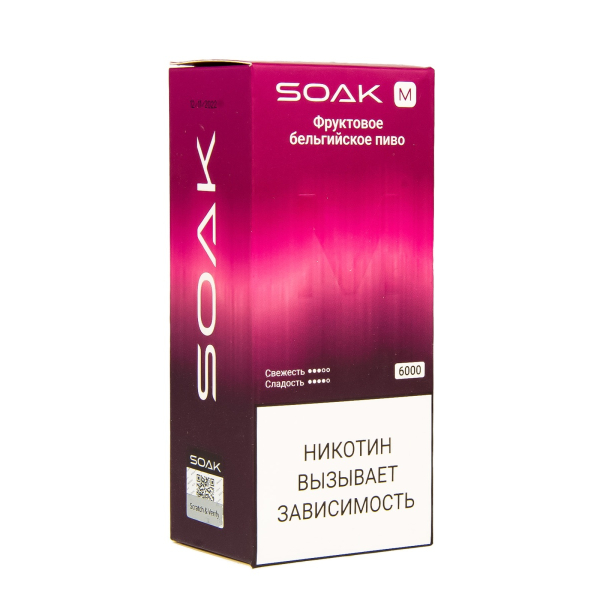 ЭСДН SOAK M Fruit Belgian Beer 6000 тяг в Самаре