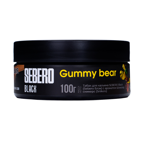 Табак Sebero Black Gummy Bear 100 грамм в Самаре