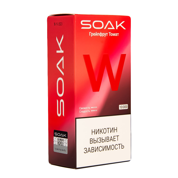 Электронная сигарета Soak W Грейпфрут Томат 10000 в Самаре