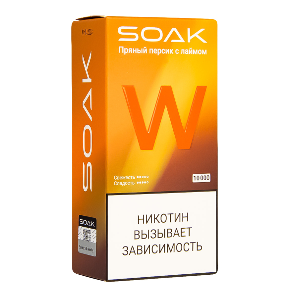 Электронная сигарета Soak W Пряный Персик С Лаймом 10000 в Самаре