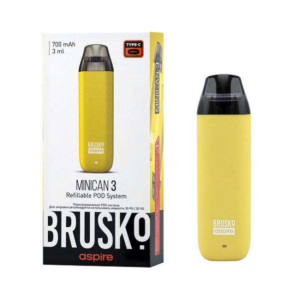 POD-система Brusko Minican 3 Жёлтый в Самаре