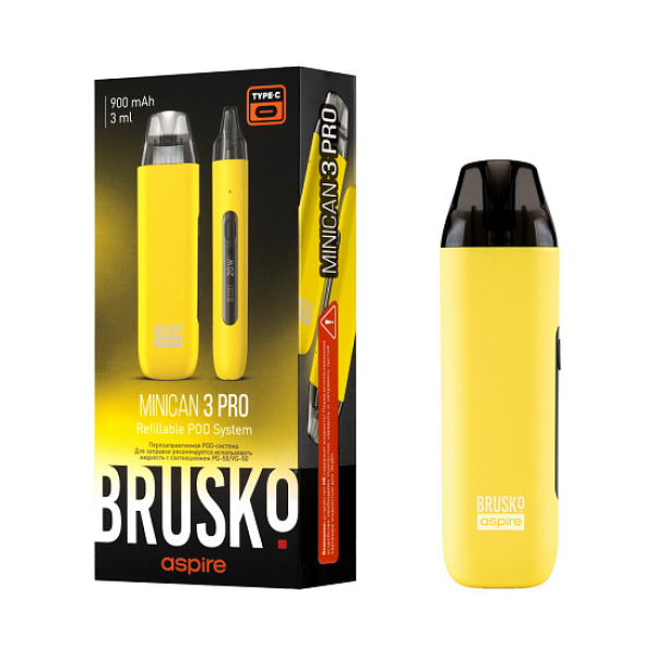 POD-система Brusko Minican 3 Pro желтый в Самаре