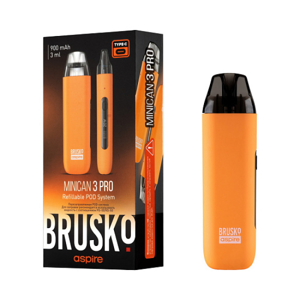 POD-система Brusko Minican 3 Pro оранжевый в Самаре