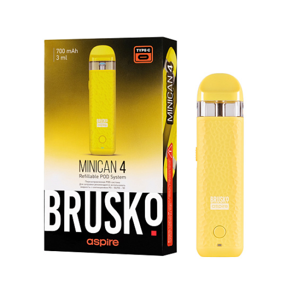 POD-система Brusko Minican 4 Желтый в Самаре