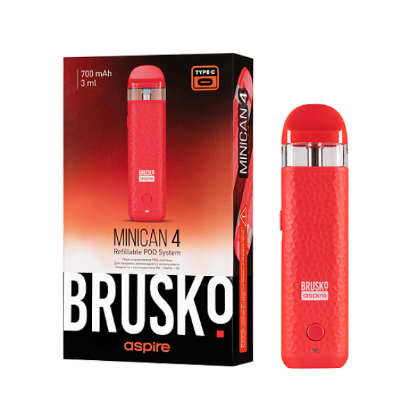 POD-система Brusko Minican 4 Красный в Самаре
