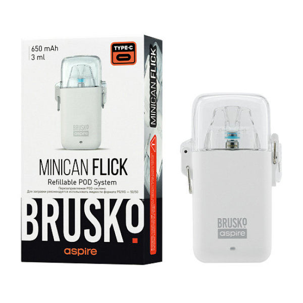 POD-система Brusko Minican Flick Белый в Самаре