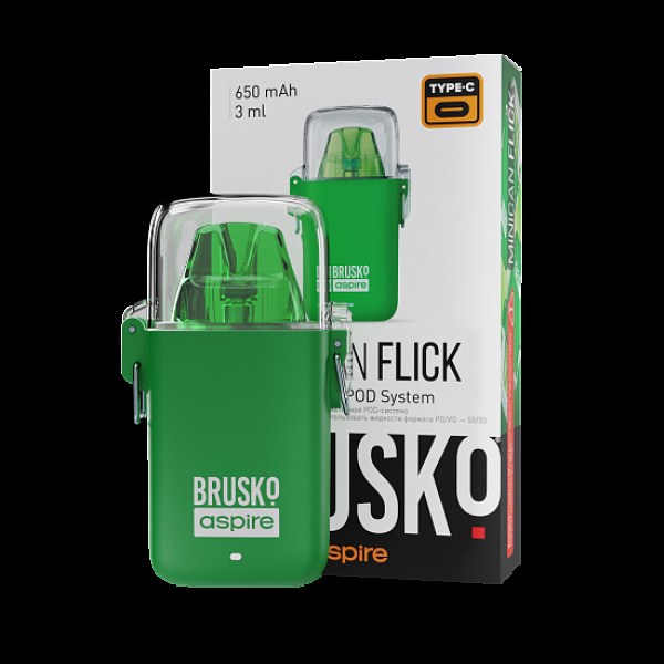 POD-система Brusko Minican Flick Зелёный в Самаре