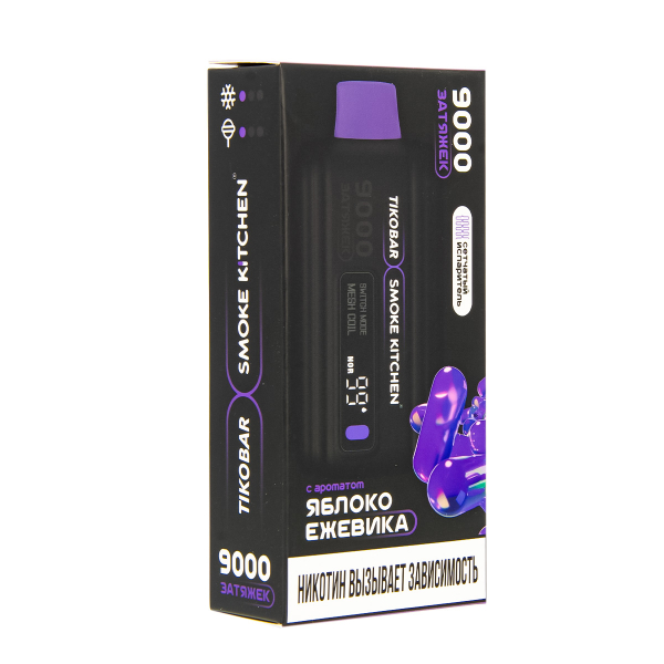 Электронка Tikobar X Smoke Kitchen Solo Яблоко Ежевика 9000 тяг в Самаре