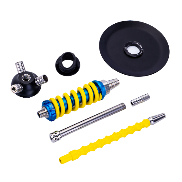 Кальян Mamay Customs Coilover Micro Сине Жёлтый в Самаре