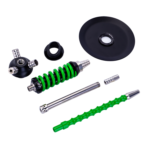 Кальян Mamay Customs Coilover Micro Чёрно Зелёный в Самаре
