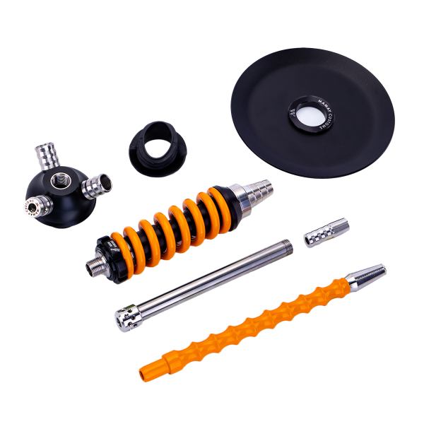 Кальян Mamay Customs Coilover Micro Чёрно Оранжевый в Самаре