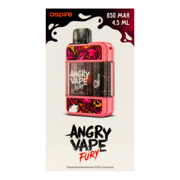 POD-система Brusko Angry Vape Fury 650 Mah Розовый в Самаре