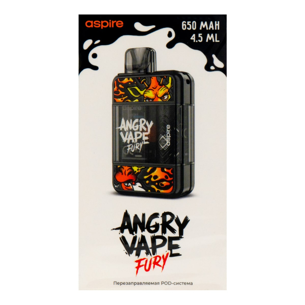 POD-система Brusko Angry Vape Fury 650 Mah Черный в Самаре