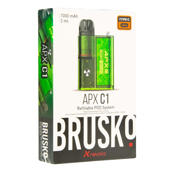 POD-система Brusko Apx C1 Зелёный Папоротник в Самаре