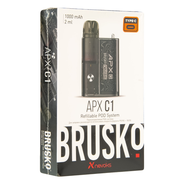 POD-система Brusko Apx C1 Чёрный Шёлк в Самаре