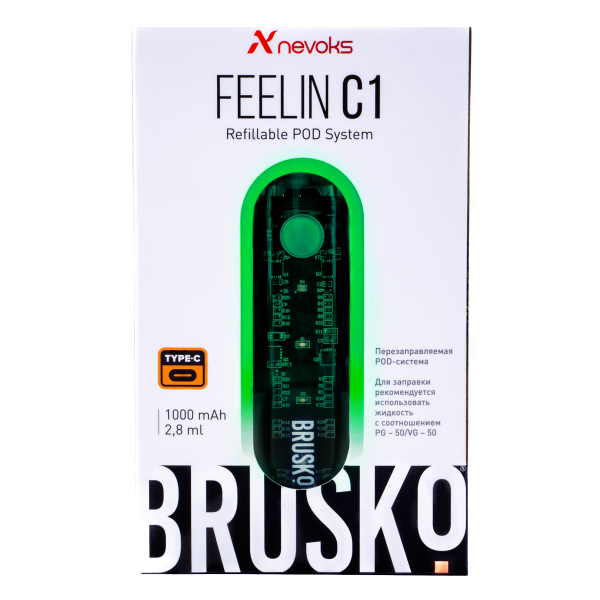 POD-система Brusko Feelin C1 Зеленый в Самаре
