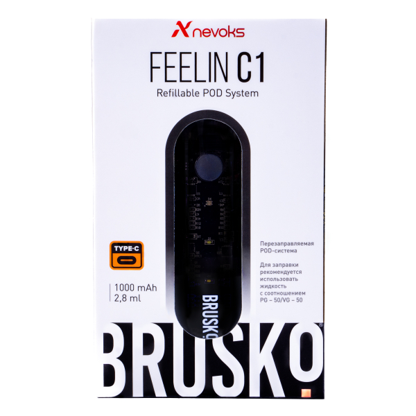 POD-система Brusko Feelin C1 Черный в Самаре