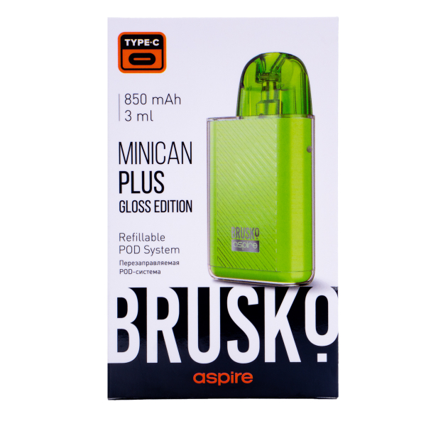 POD-система Brusko Minican Plus Gloss Edition Зелёный в Самаре
