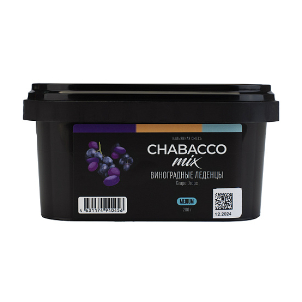 Бестабачная смесь Chabacco Mix Grape Drops Виноградные Леденцы  Medium 200 грамм в Самаре