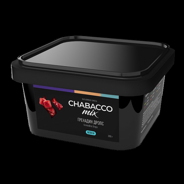 Бестабачная смесь Chabacco Mix Grenadine Drops Гренадин Дропс  Medium 200 грамм в Самаре
