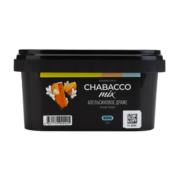 Бестабачная смесь Chabacco Mix Orange Dragee Апельсиновое Драже  Medium 200 грамм в Самаре