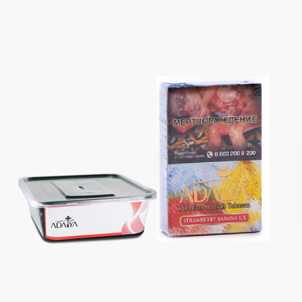 Табак Adalya Strawberry Banana Ice Клубника Банан Лёд 200 грамм в Самаре