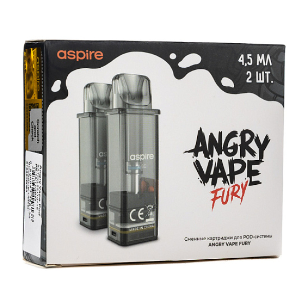 Картридж Angry Vape Fury 45 мл 0.8 Ом ( 2 шт.) в Самаре