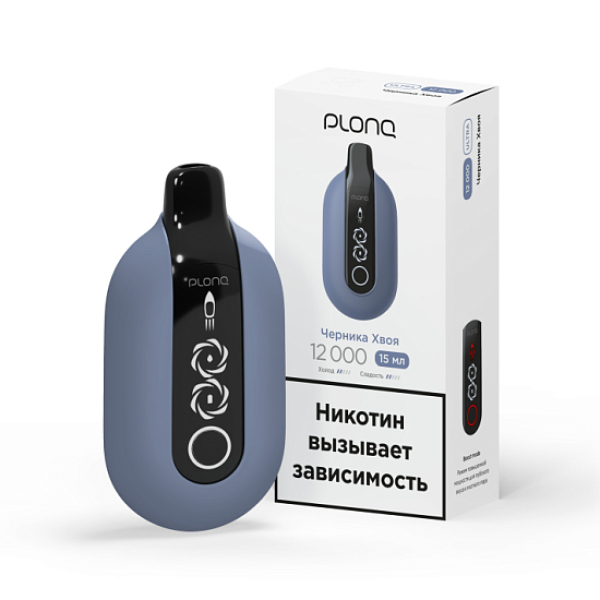 Электронка Plonq Ultra Черника Хвоя 12000 затяжек в Самаре