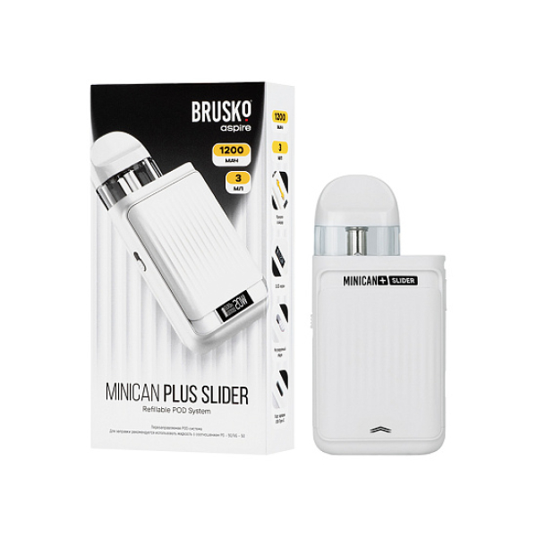POD-система Brusko Minican      Plus Slider Белый в Самаре