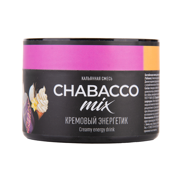 Бестабачная смесь Chabacco Mix Medium Creamy Energy Drink 40 грамм в Самаре