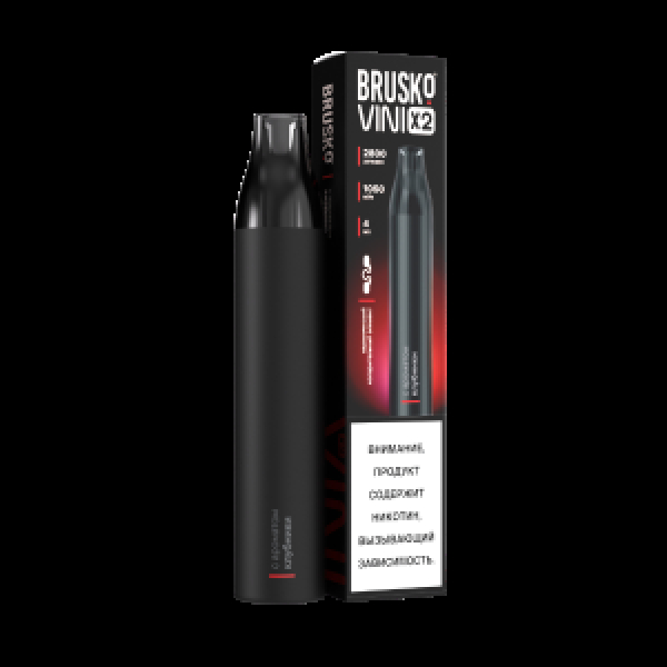 Электронка Brusko Vini X2 Клубника 2800 затяжек в Самаре