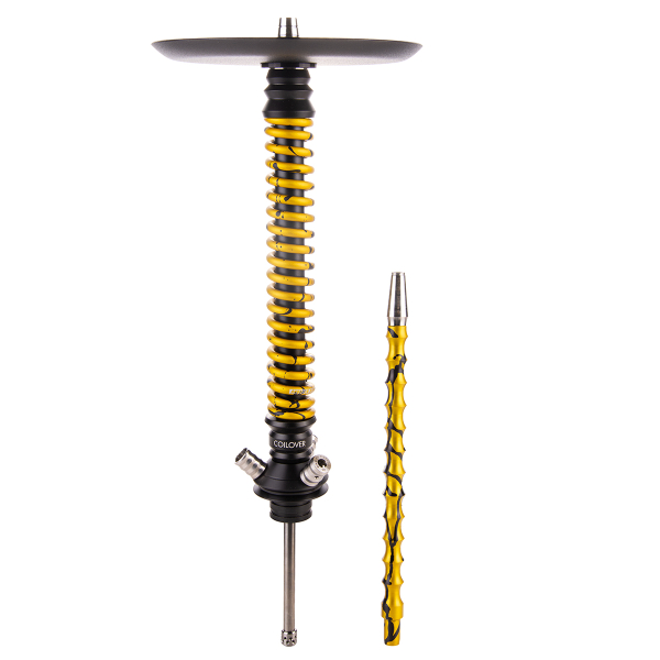 Кальян Mamay Customs Coilover Большой  Чёрный Золотой Сплеш в Самаре