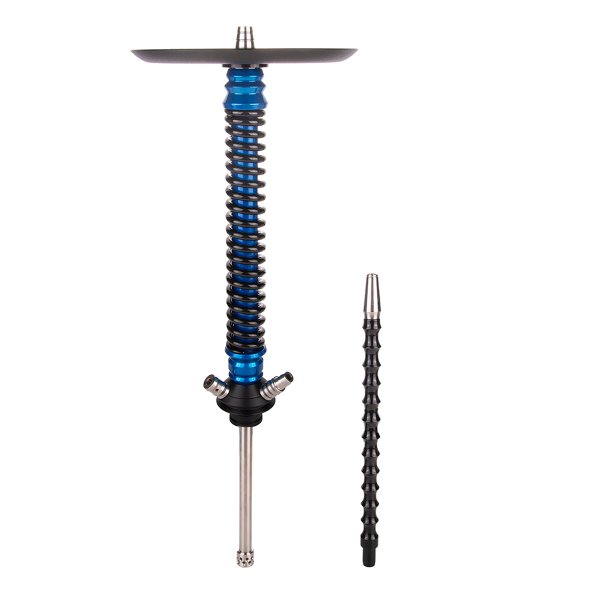 Кальян Mamay Customs Coilover Большой  Голубой Лак Чёрный в Самаре