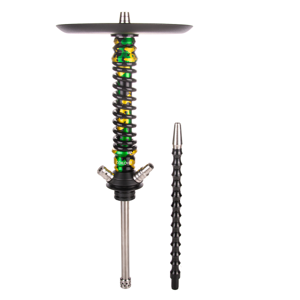 Кальян Mamay Customs Coilover Mini   Зелёный/золотой Камуфляж Черный в Самаре