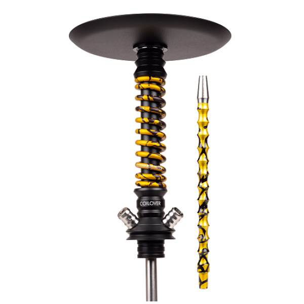 Кальян Mamay Customs Coilovers Mini Anod Черный Матовый Gold Splash в Самаре