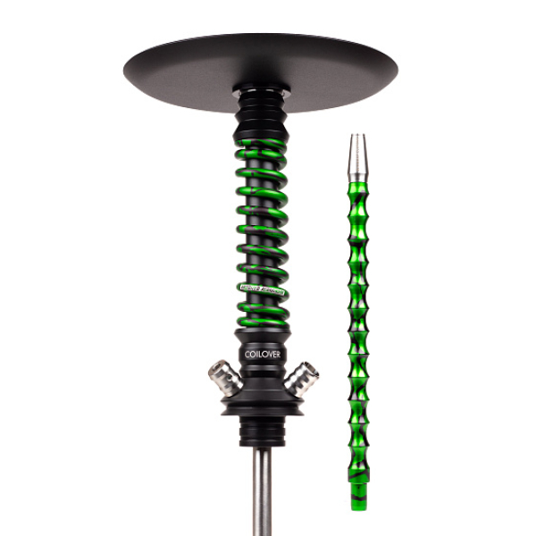 Кальян Mamay Customs Coilovers Mini Anod Черный Матовый Green Splash в Самаре