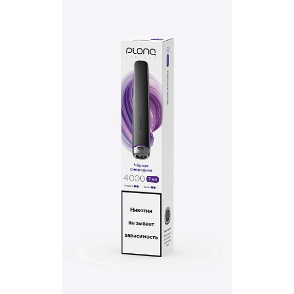 Электронка Plonq Plus Pro Black Чёрная Смородина 4000 затяжек в Самаре